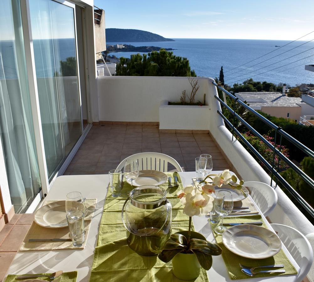 El Mar, 2 Bdr Seaview Apartment, 7 Min From Beach Lagonisi Zewnętrze zdjęcie